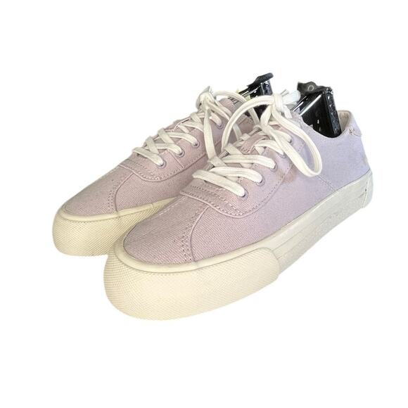 Madewell Womens 8M Sidewalk Low Top Sneakers Canvas Lavender - Picture 2 of 6